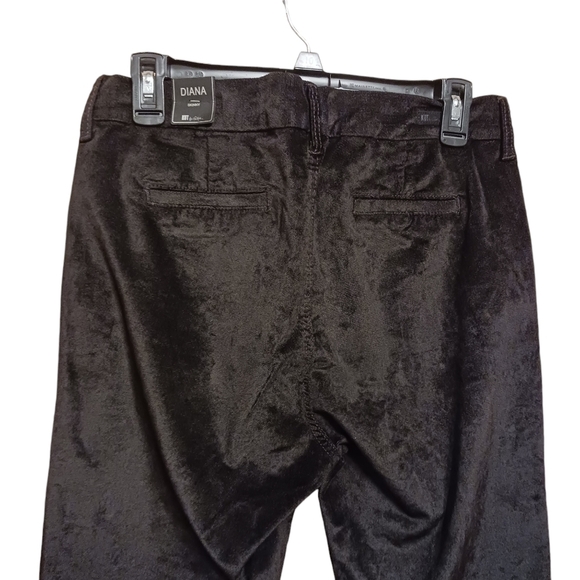 Kut from the Kloth DIANA Skinny Black Velvety Pants Ladies 12 NWT Minimalist - Picture 5 of 7
